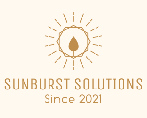 Sunburst - Sunburst Candle Flame Decor logo design