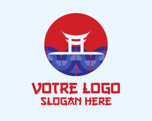 Japanese Shrine Temple  Logo