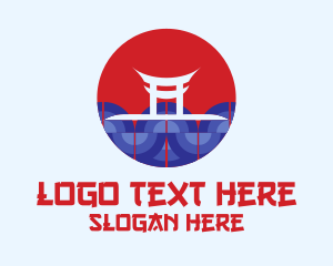 Japanese Shrine Temple  Logo