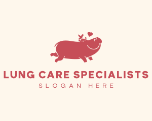 Hippo Animal Veterinary logo design