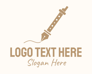 Fountain Pen Flute Logo