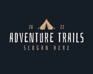 Camping Tent Adventure logo design