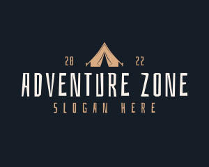 Camping Tent Adventure logo design