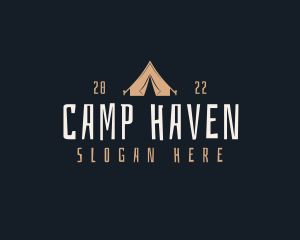 Tent - Camping Tent Adventure logo design