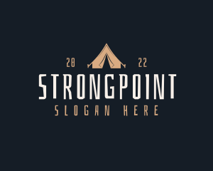 Campsite - Camping Tent Adventure logo design