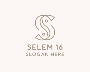Elegant Minimal Letter S  logo design