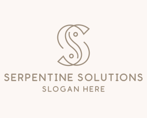 Elegant Minimal Letter S  logo design