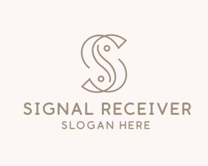 Elegant Minimal Letter S  logo design