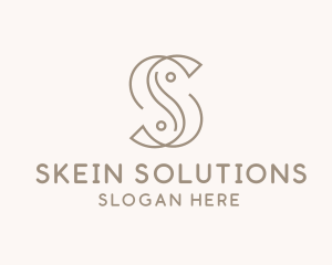 Elegant Minimal Letter S  logo design