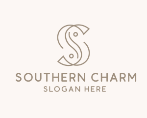 Elegant Minimal Letter S  logo design