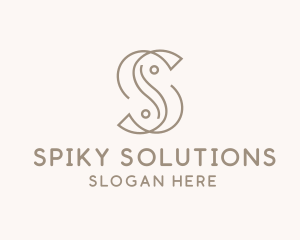 Elegant Minimal Letter S  logo design