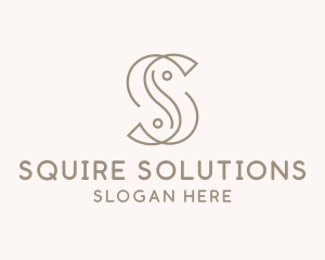 Elegant Minimal Letter S  logo design