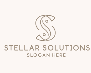 Elegant Minimal Letter S  logo design