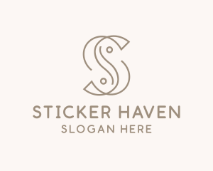 Elegant Minimal Letter S  logo design