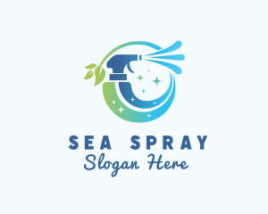 Natural Organic Sprayer logo design