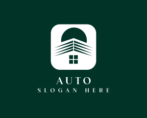 Apartment - House Roofing Property logo design