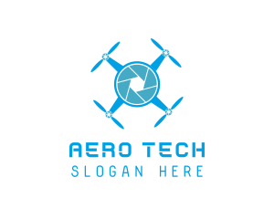 Drone Tech Shutter logo design