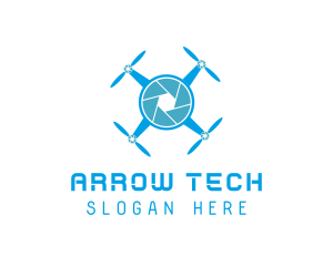 Drone Tech Shutter logo design