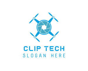 Drone Tech Shutter logo design