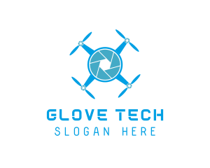 Drone Tech Shutter logo design