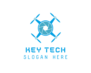 Drone Tech Shutter logo design