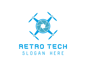 Drone Tech Shutter logo design