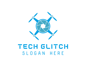 Drone Tech Shutter logo design