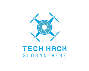 Drone Tech Shutter logo design