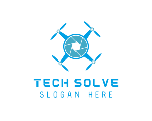 Drone Tech Shutter logo design