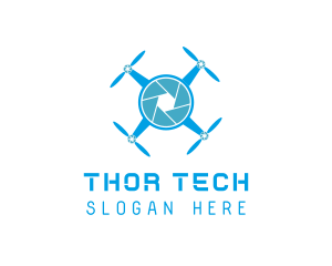 Drone Tech Shutter logo design