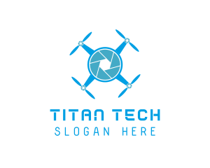 Drone Tech Shutter logo design