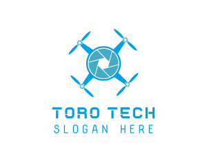 Drone Tech Shutter logo design