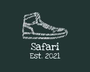 White - Scribble Footwear Sneakers logo design