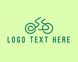 Line - Generic Bicycle Cycling logo design