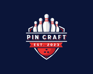 Pin - Bowling Pin Ball logo design