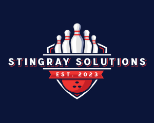 Bowling Pin Ball logo design