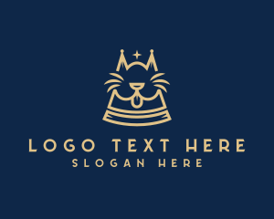 Elegant - Royalty Cat Crown logo design