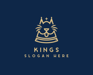 Royalty Cat Crown logo design