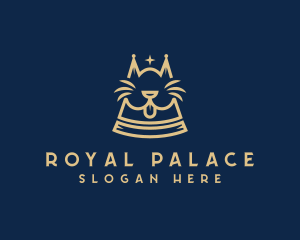 Royalty Cat Crown logo design