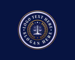 Judiciary - Legal Scale Judicial logo design