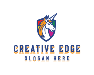 Unicorn Mythical Creature Logo