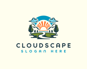 Clouds - Sunrise Nature Park logo design