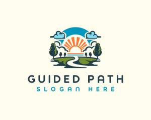 Path - Sunrise Nature Park logo design