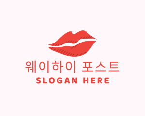 Lip Beauty Makeup logo design