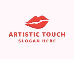 Lip Beauty Makeup logo design