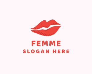 Lip Beauty Makeup logo design