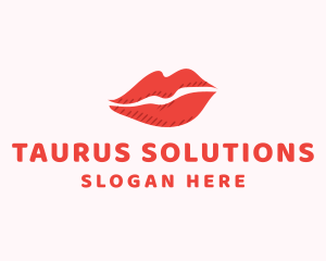 Lip Beauty Makeup logo design