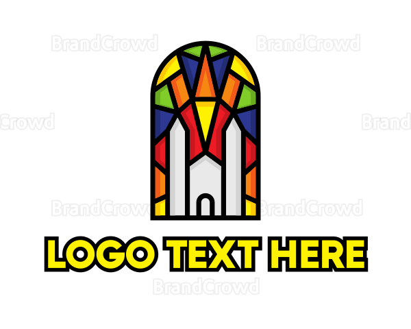 Colorful Mosaic Church Logo