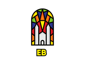 Geometric - Colorful Mosaic Church logo design