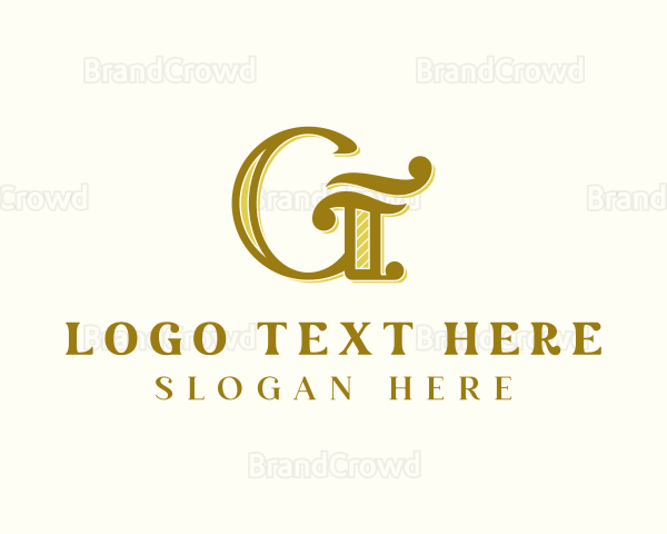 Golden Letter G Business Logo